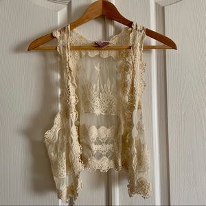 Love on a Hanger Lace Vest